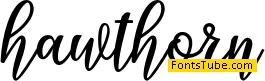 hawthorn Font