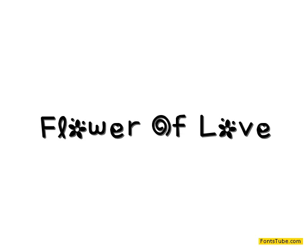 Flower Of Love Font