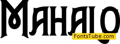 Mahalo Font