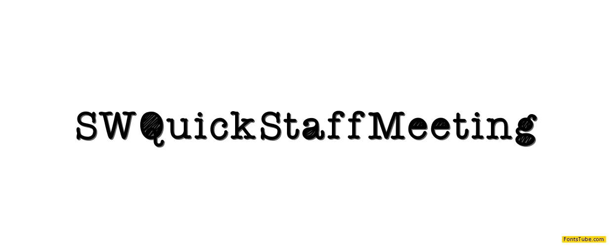 StaffMeeting Font Family