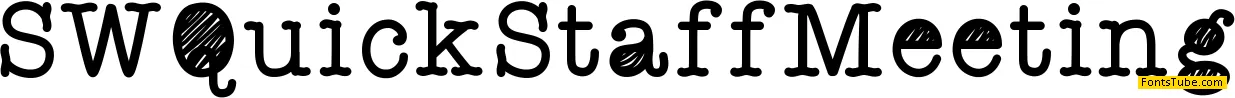 StaffMeeting Font Family