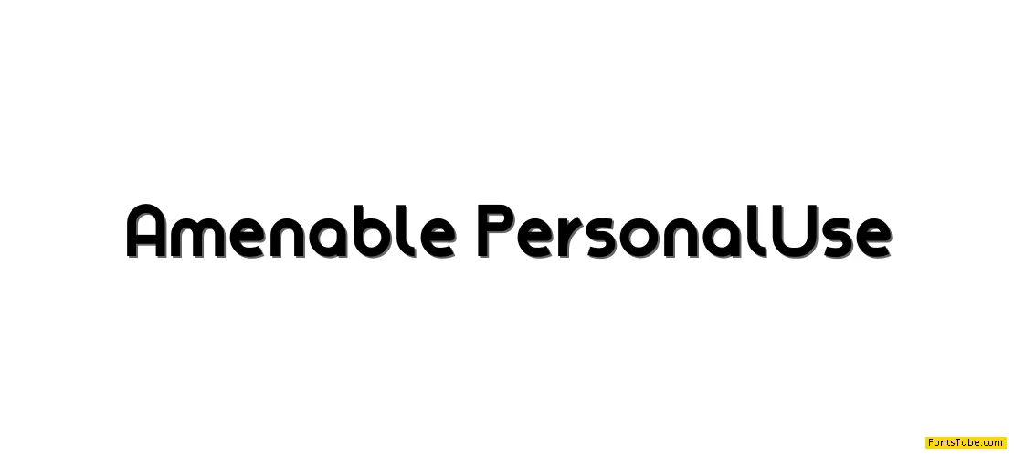 Amenable Font