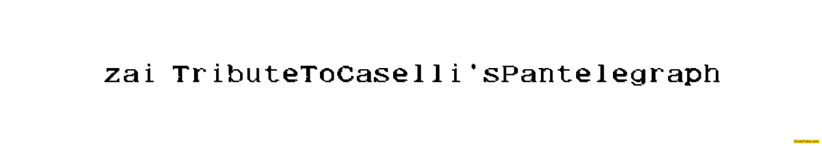 zai Tribute To Caselli's Pantelegraph