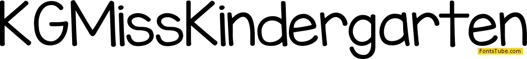 KG Miss Kindergarten Font