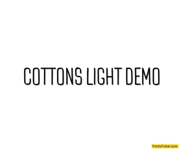 TT Cottons Light DEMO Font