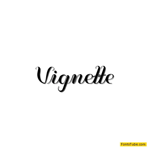 Vignette Font