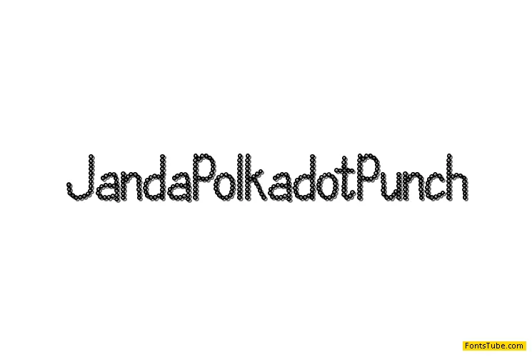 Janda Polkadot Font Family