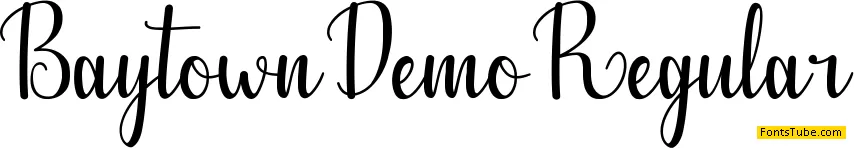 Baytown Demo Font
