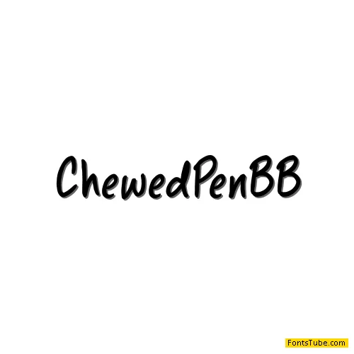 Chewed Pen BB Font Family