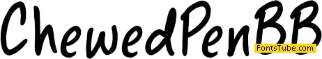 Chewed Pen BB Font Family