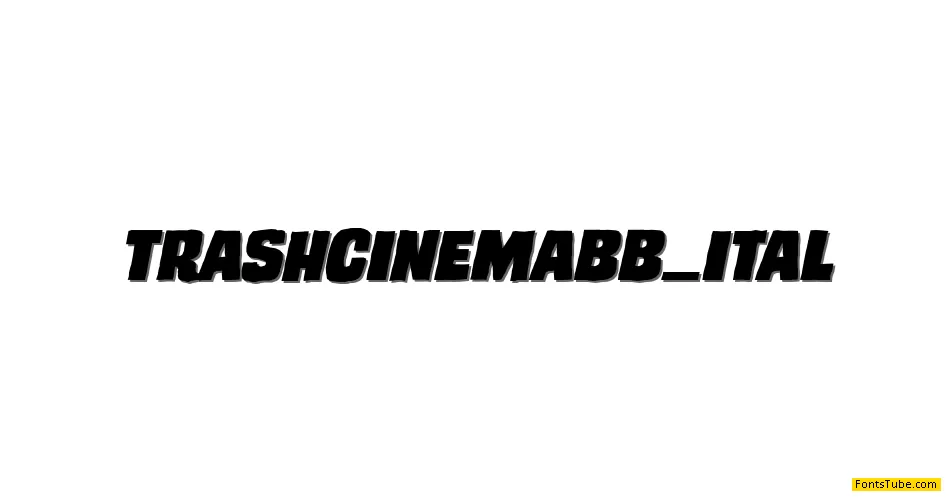 Trash Cinema BB Font Family