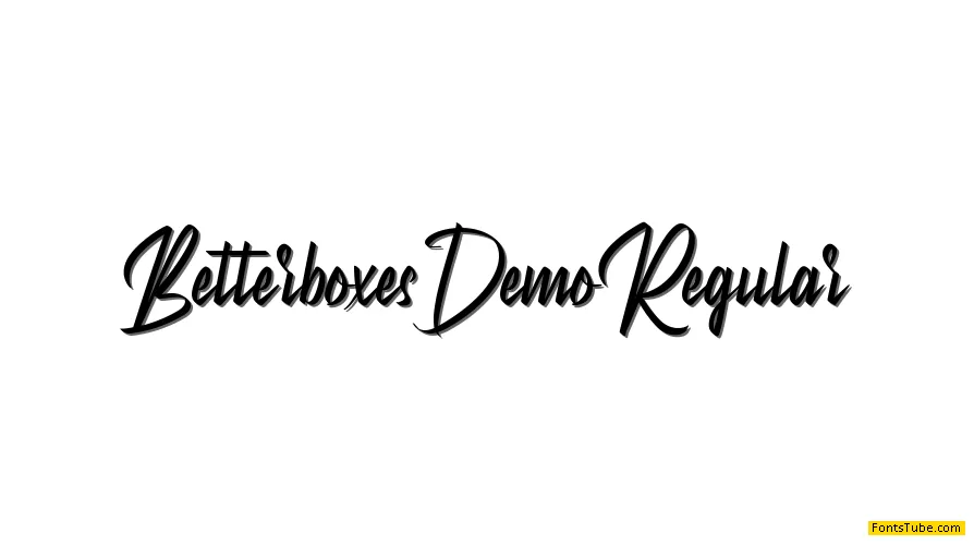 Betterboxes Demo Font