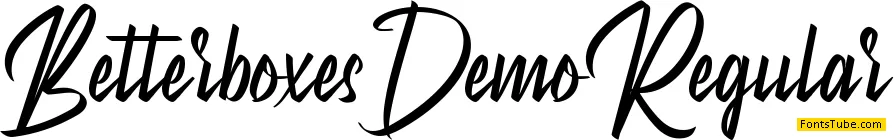Betterboxes Demo Font