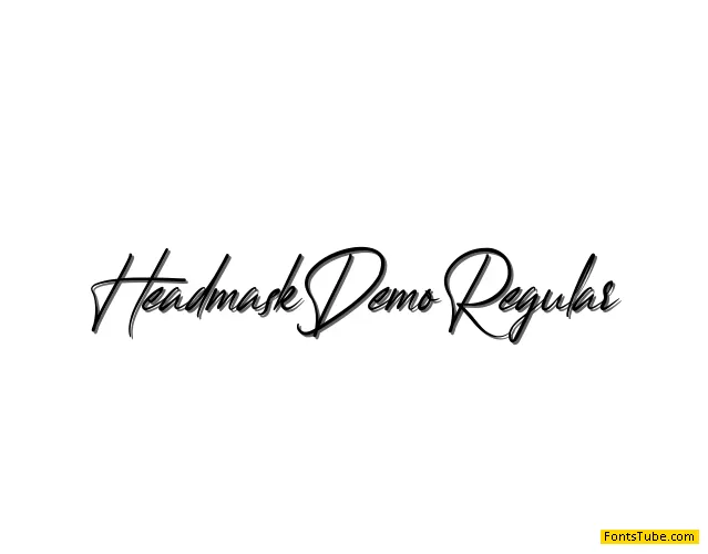 Headmask Demo Font