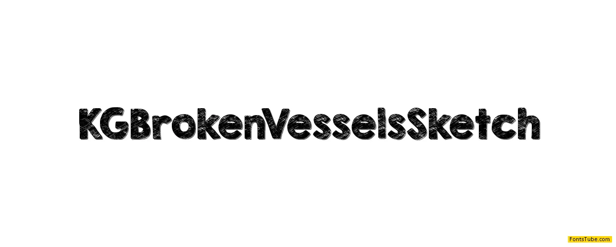 KG Broken Vessels Sketch Font