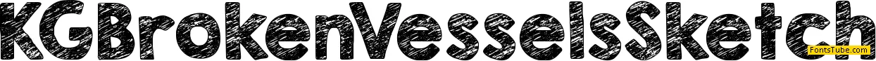 KG Broken Vessels Sketch Font