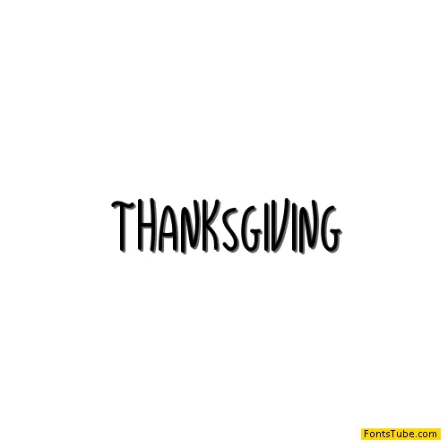 Thanksgiving Font