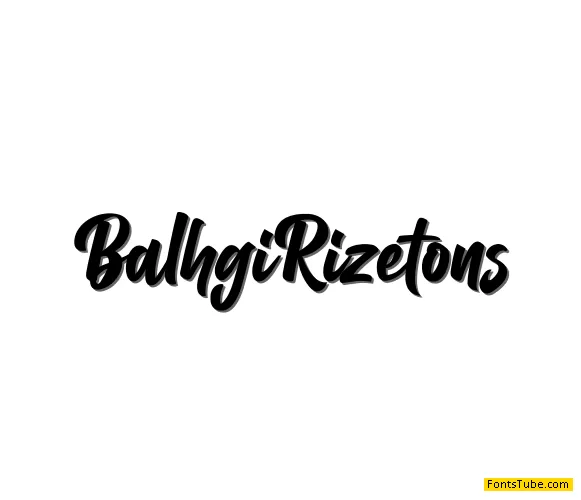 Balhgi Rizetons Font