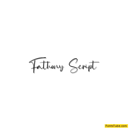 Fathony Script Font