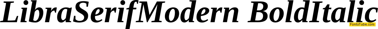 Libra Serif Modern Font Family