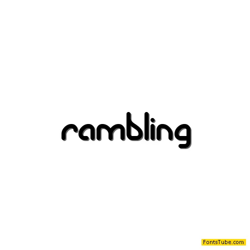 Rambling BRK Font