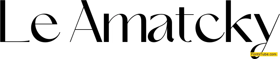Le Amatcky Font