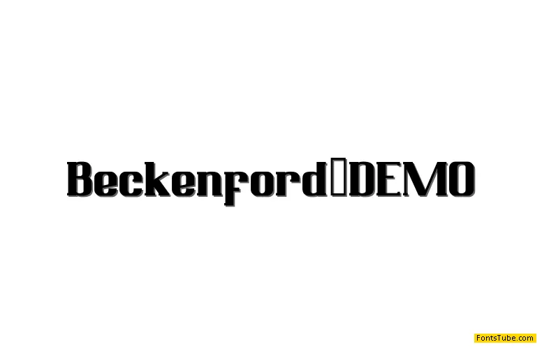 Beckenford_DEMO Font