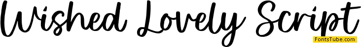 Wished Lovely Script