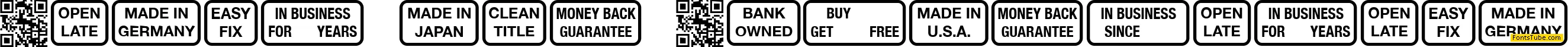 Signs for Advertising Font