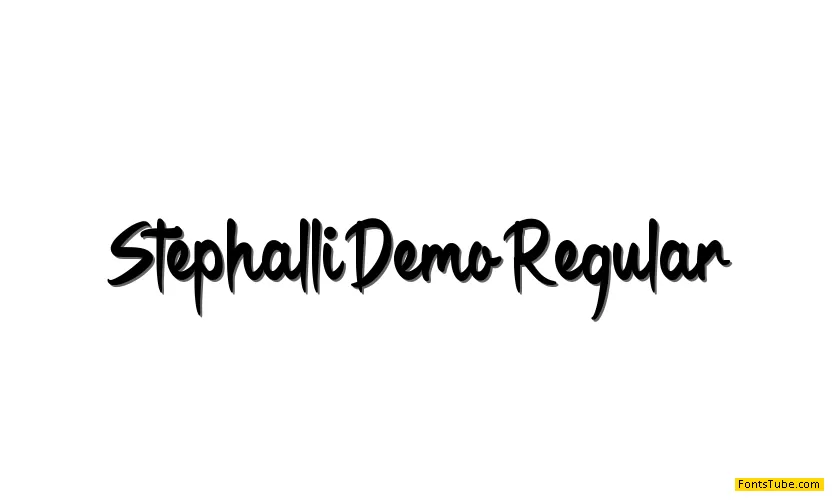 Stephalli Demo Font