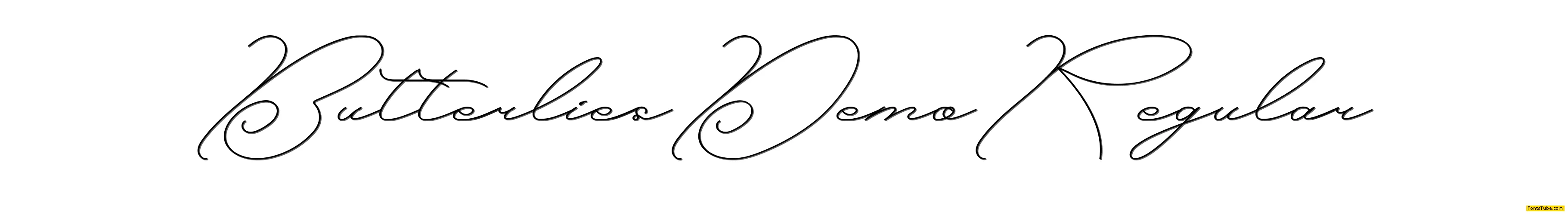 Butterlies Demo Font