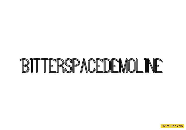 Bitter Space Demo Font Family