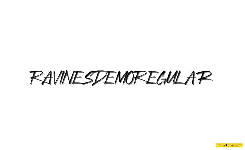 Ravines Demo Font