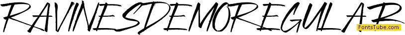 Ravines Demo Font