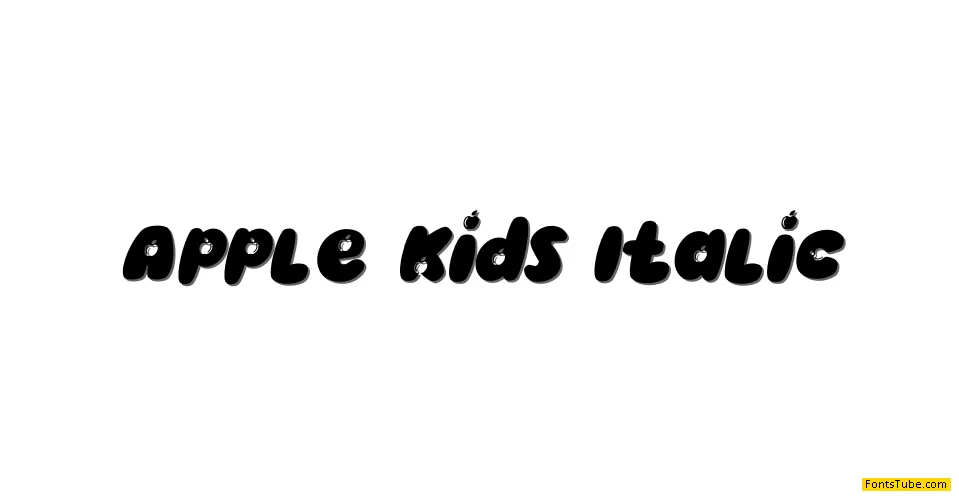 Apple Kids Font Family