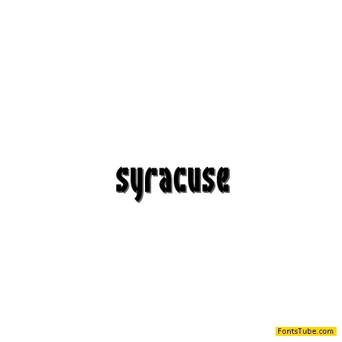 Syracuse BRK Font