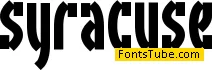 Syracuse BRK Font
