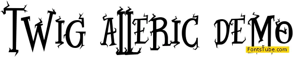 Twig Alleric Font
