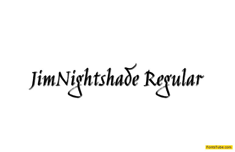 Jim Nightshade Font