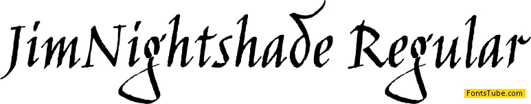 Jim Nightshade Font