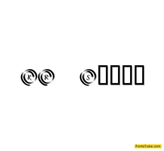 KR Swirl Font