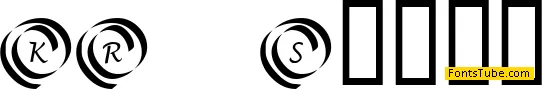 KR Swirl Font