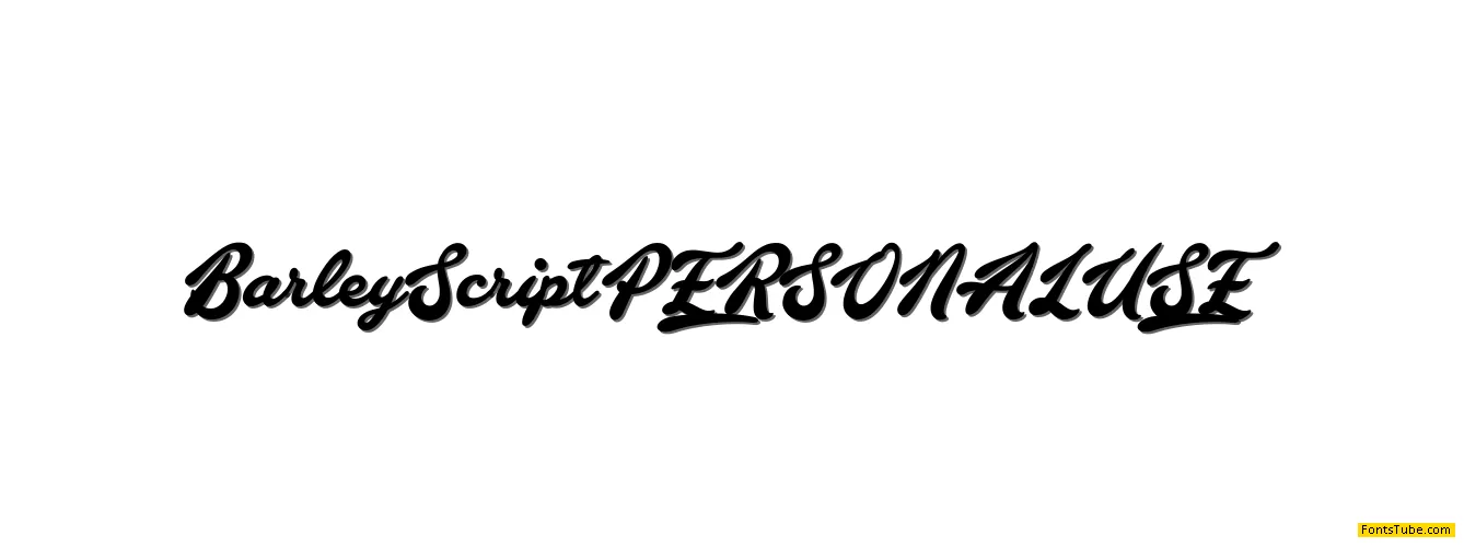 Barley Script PERSONAL USE Font