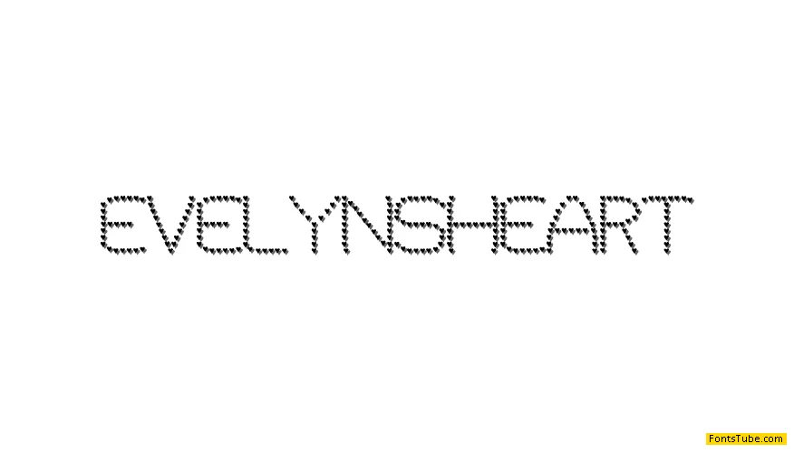 Evelyn's Heart Font
