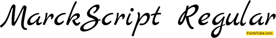 Marck Script Font