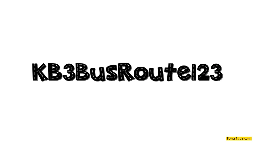 KB3 Bus Route 123