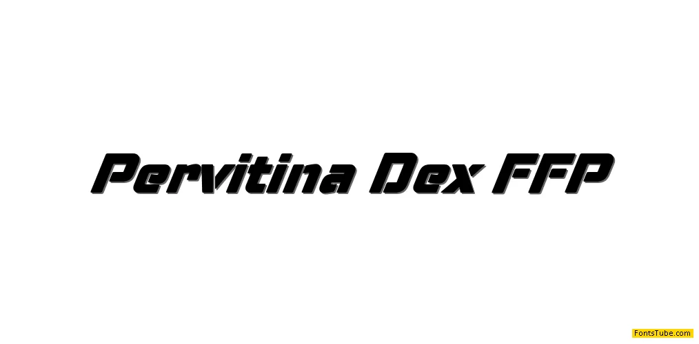 Pervitina Dex Font