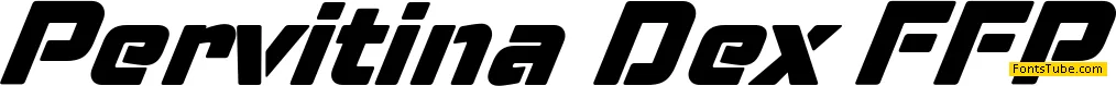 Pervitina Dex Font