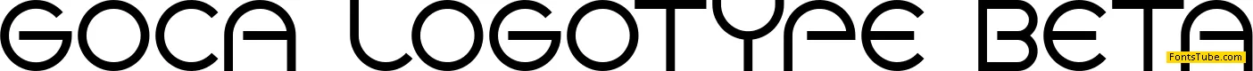 Goca logotype beta Font