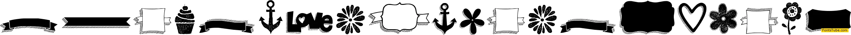KG Flavor And Frames Six Font
